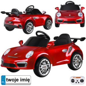 Autko elektryczne na akumulator czerwone Porsche RUF CTR3 + pilot PA0327
